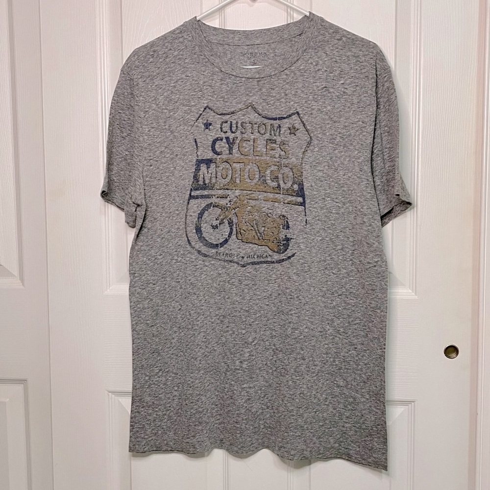 Distressed Biker T shirt